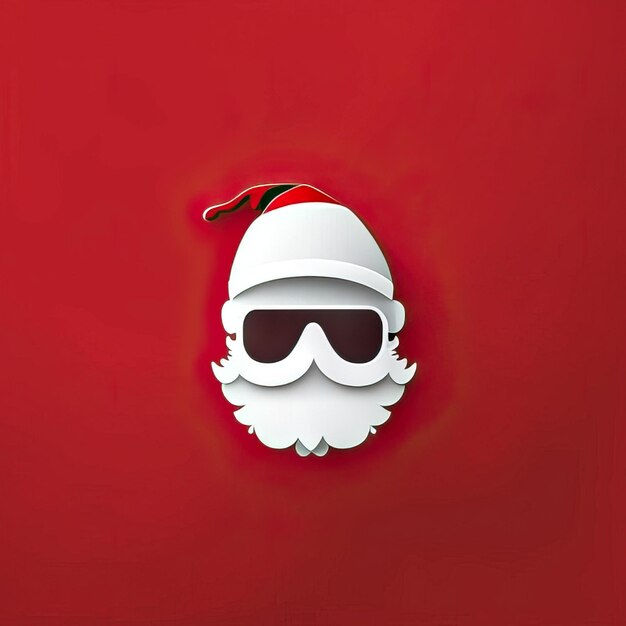 Photo minimalist santa claus illustration