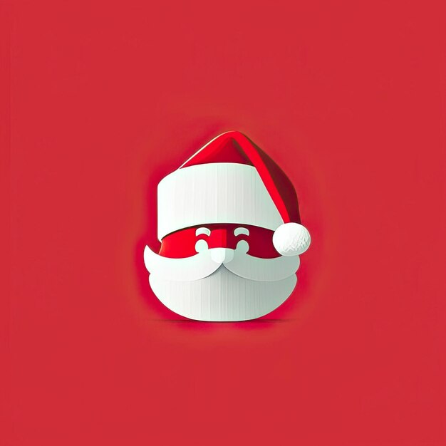 Minimalist santa claus illustration