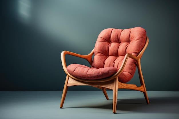 minimalist Scandinavian armchair product photography