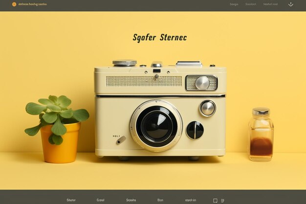 Photo minimalist scrapbook web design