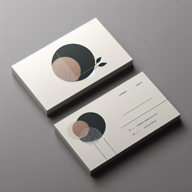 Minimalist and simple business card design