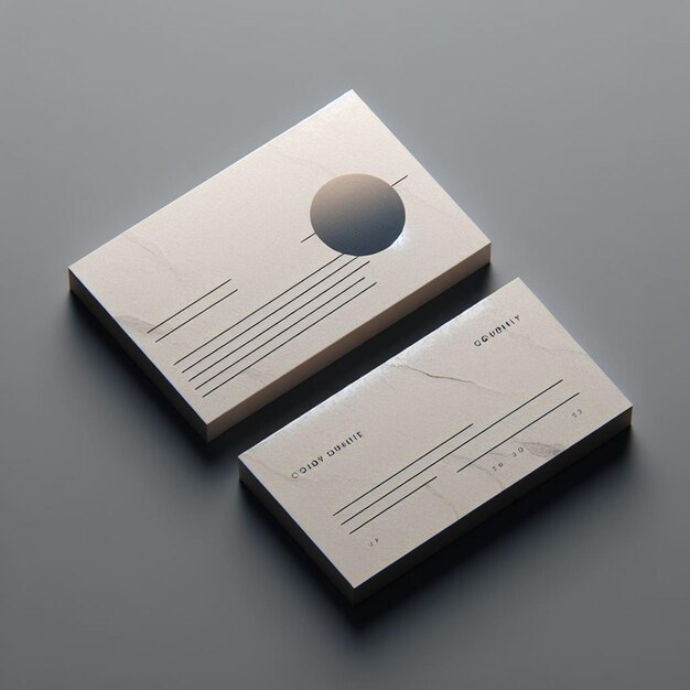 Minimalist and simple business card design