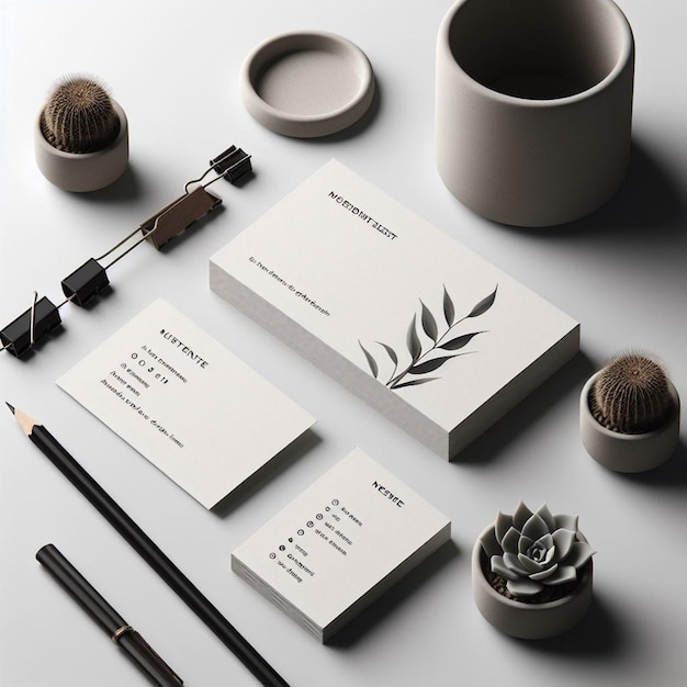 Minimalist and simple business card design