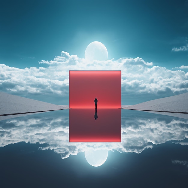 Premium Photo | Minimalist simple peaceful wallpaper made by AI