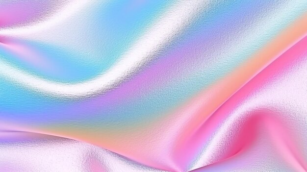 Minimalist smooth subtle grainy iridescent foil texture holographic background