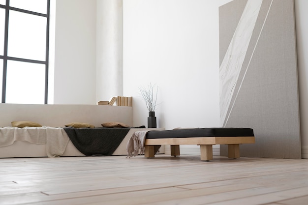 Photo minimalist and spacious interior design