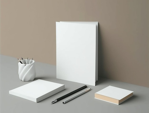 Minimalist Stationery Set Created with Generative AI