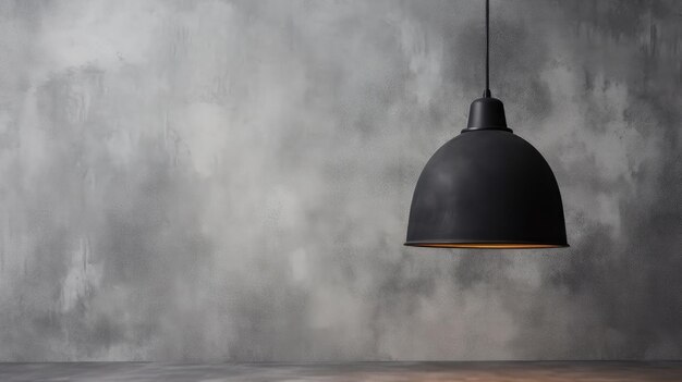 minimalist style background concrete and ceiling lamp