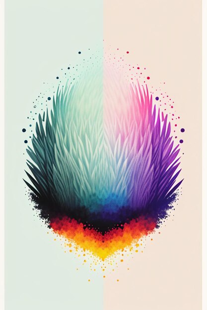 Photo minimalist style modern art creation gradient color wallpaper background illustration design