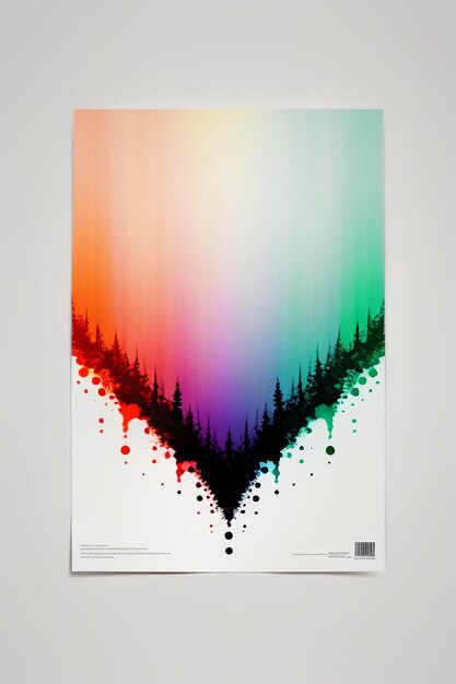 Photo minimalist style modern art creation gradient color wallpaper background illustration design