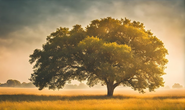 Minimalist Summer Landscape