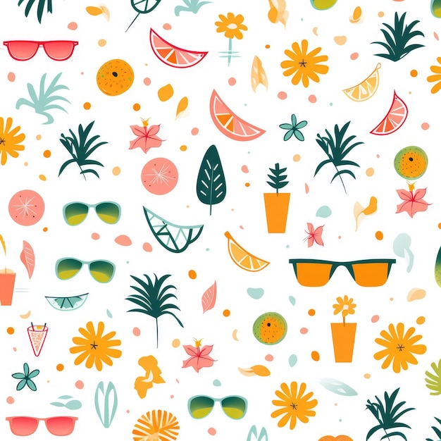 minimalist summer pattern