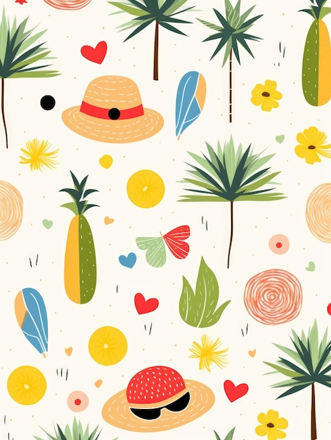 Photo minimalist summer pattern