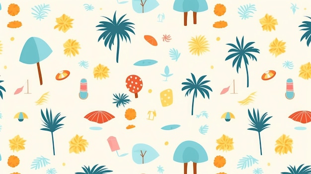 minimalist summer pattern