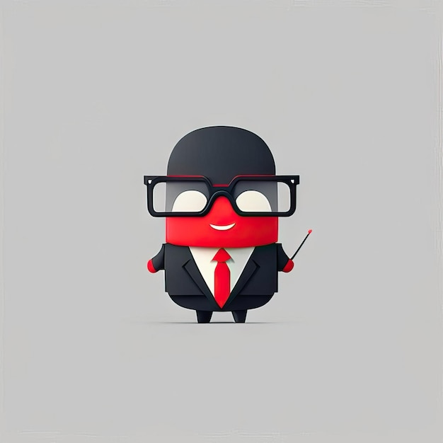 Photo minimalist teacher man illustration