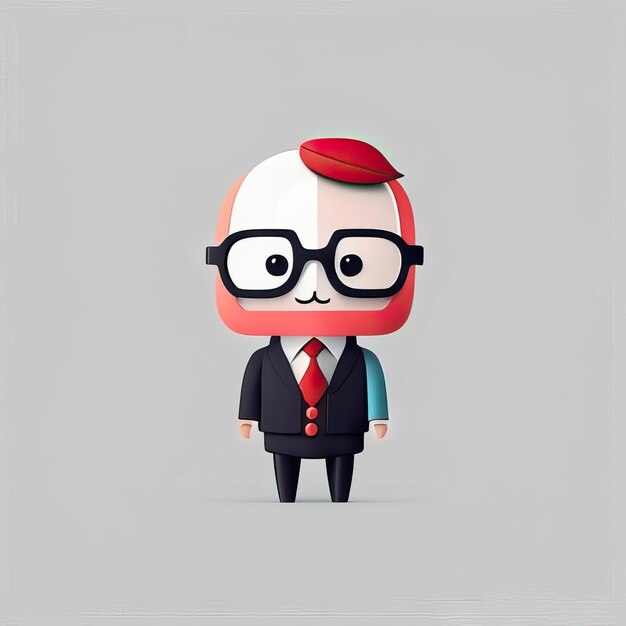 Photo minimalist teacher man illustration