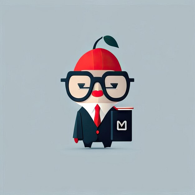 Photo minimalist teacher man illustration