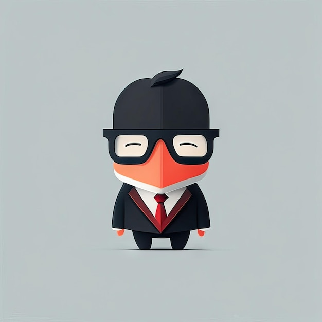 Minimalist teacher man illustration