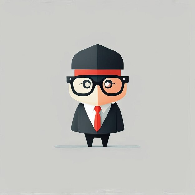 Photo minimalist teacher man illustration