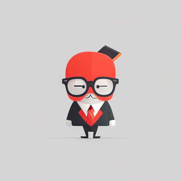 Photo minimalist teacher man illustration