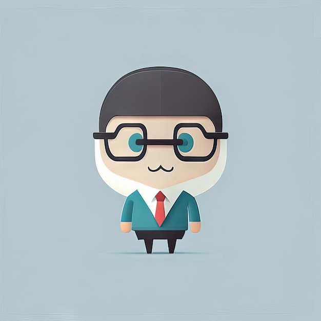 Photo minimalist teacher man illustration