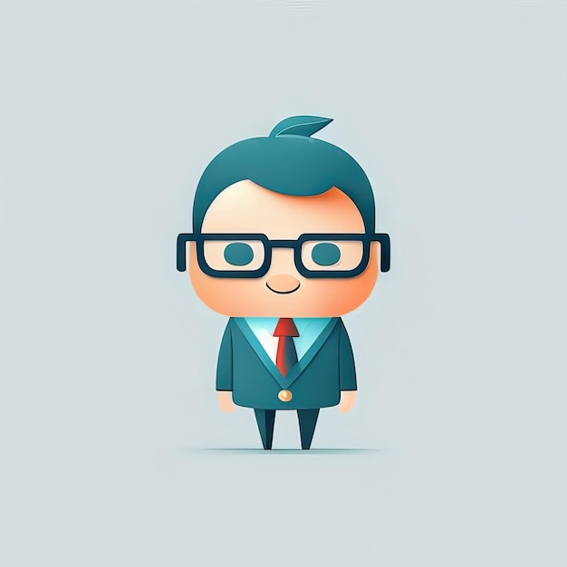 Photo minimalist teacher man illustration