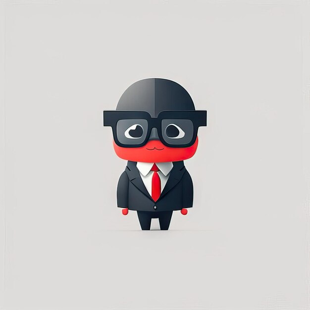 Minimalist teacher man illustration