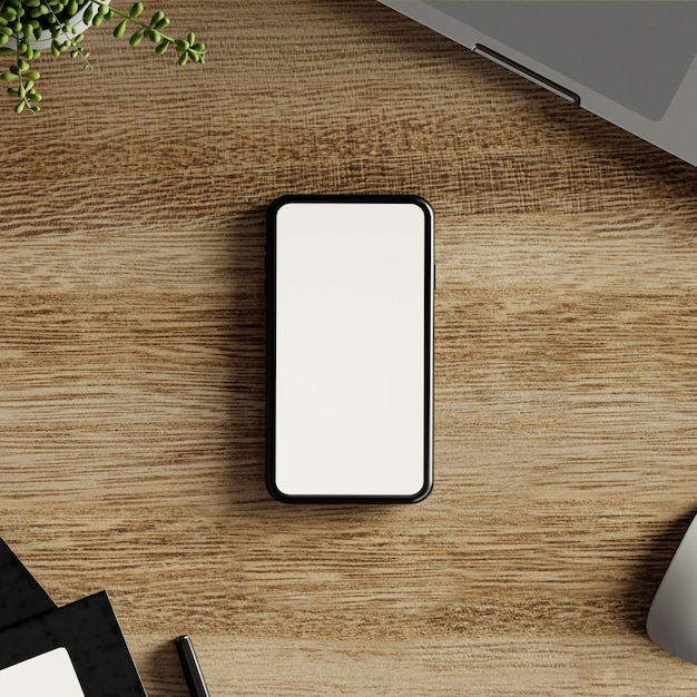 スマートフォン センターピース 3D レンダリング