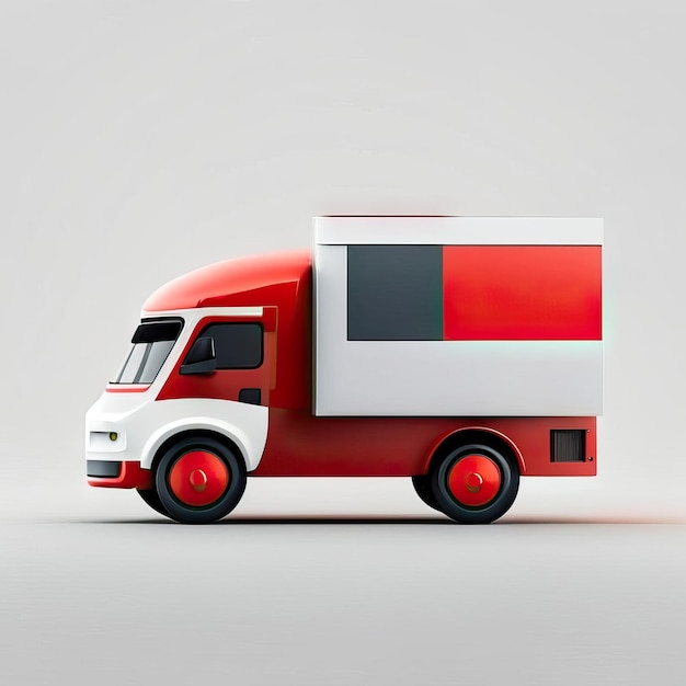 Minimalist truck desgin illustration