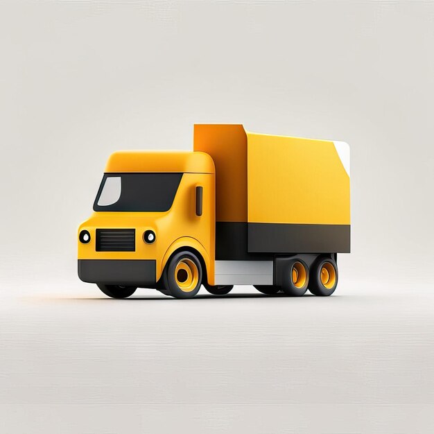 Minimalist truck desgin illustration