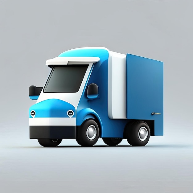 Minimalist truck desgin illustration