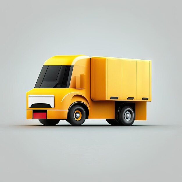 Минималистская иллюстрация дизайна грузовика