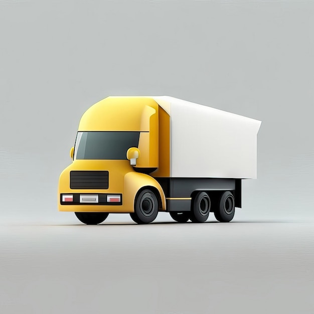 Minimalist truck desgin illustration