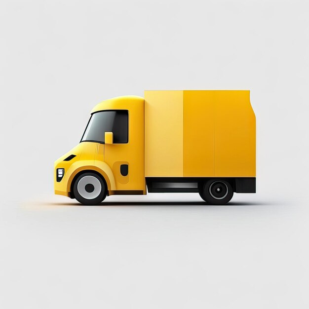 Minimalist truck desgin illustration