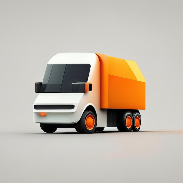 Minimalist truck desgin illustration