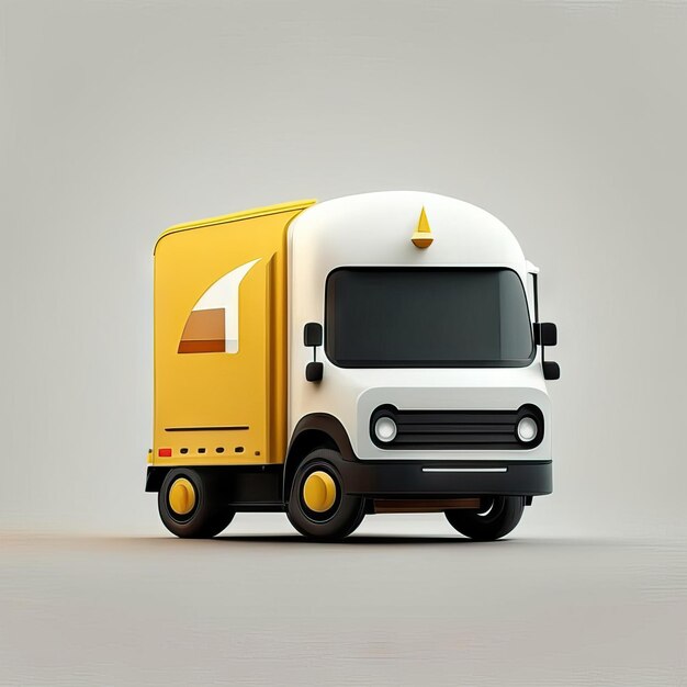 Minimalist truck desgin illustration