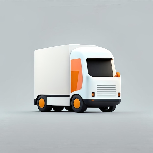 Minimalist truck desgin illustration