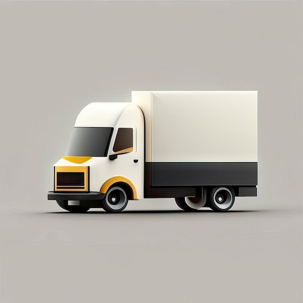 Minimalist truck desgin illustration