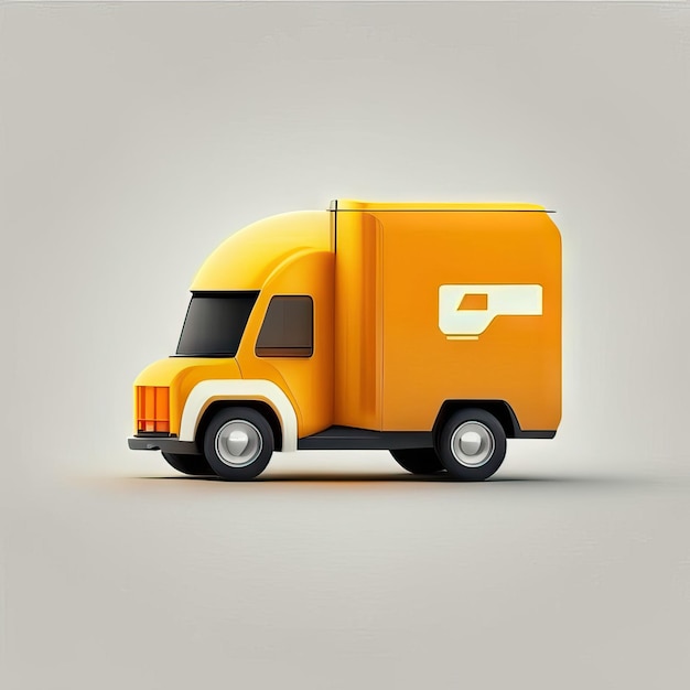 Minimalist truck desgin illustration