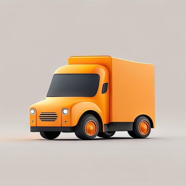 Minimalist truck desgin illustration