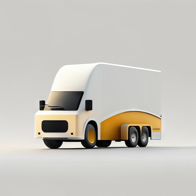 Minimalist truck desgin illustration