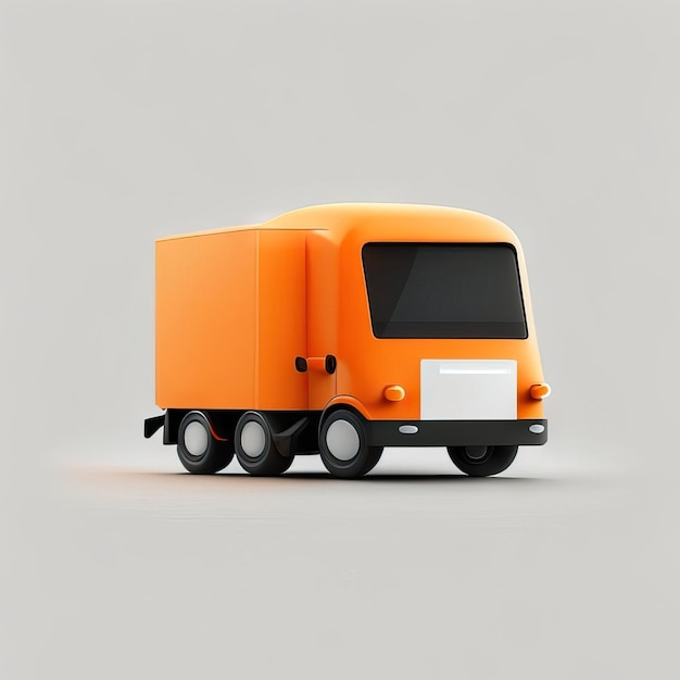 Minimalist truck desgin illustration