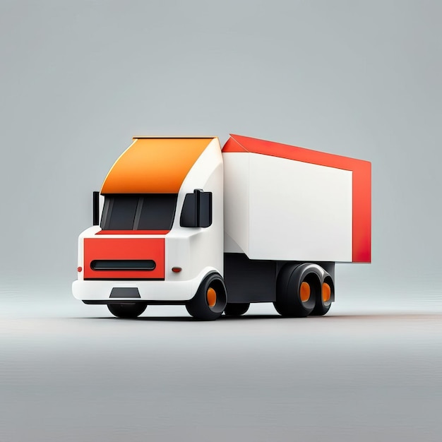 Minimalist truck desgin illustration