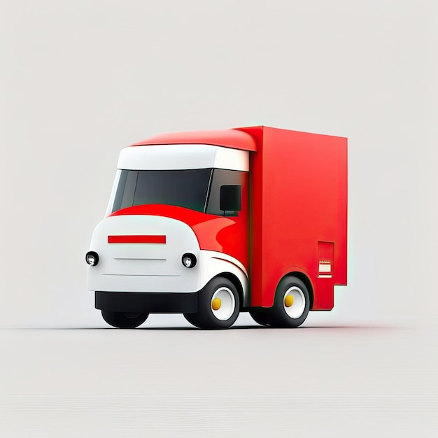 Minimalist truck desgin illustration