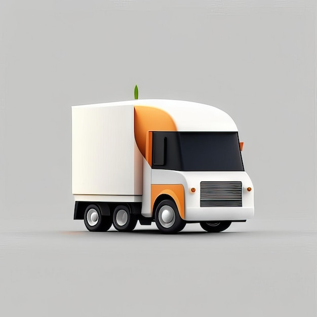 Minimalist truck desgin illustration