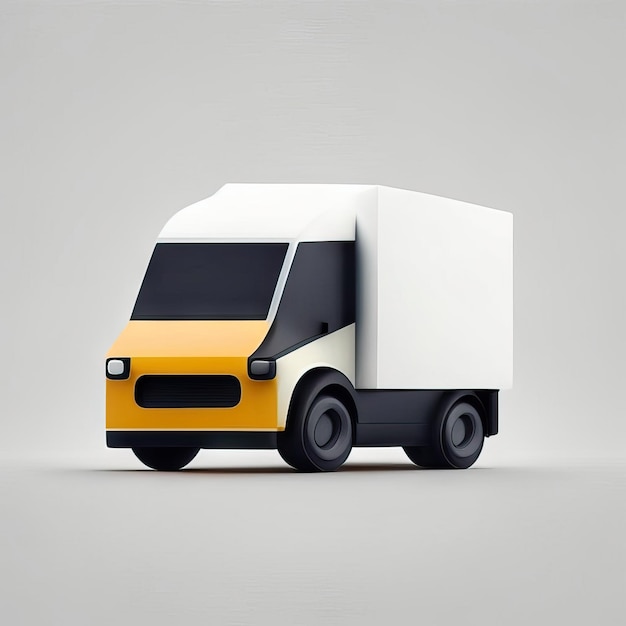 Minimalist truck desgin illustration