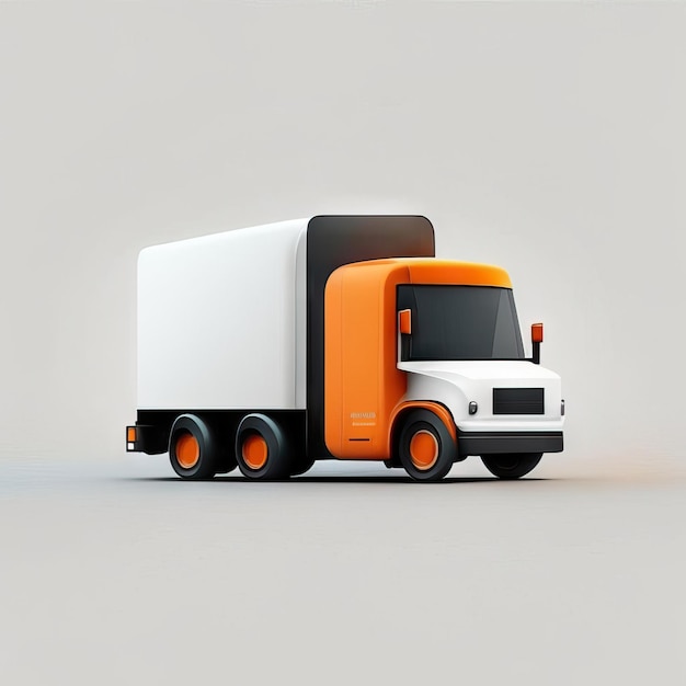 Minimalist truck desgin illustration