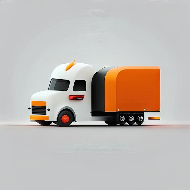 Minimalist truck desgin illustration