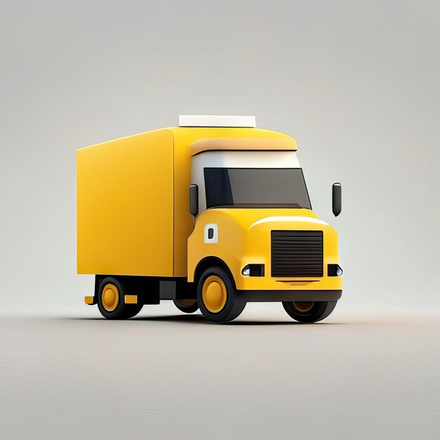 Minimalist truck desgin illustration