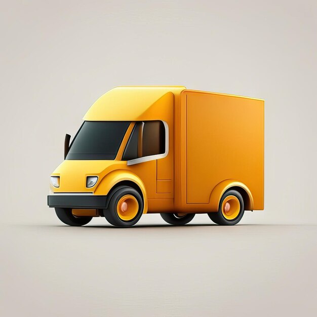 Photo minimalist truck desgin illustration